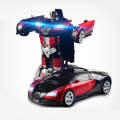 Toy Race Car 2in1 Transform into Robot 360 Rotate with Cool Light & Sound
