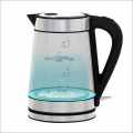 ENZO Glass & Stainless Steel Blue 1.7L Electric LED Kettle