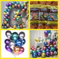 Chrome Metallic Balloons Latex Helium Balloon for Birthday Wedding Christmas Kids' Party Decor 12...