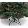 Artificial Hinged Christmas Tree with Cones and Berries 220CM