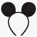 Mickey Minnie Mouse Costume Deluxe Fabric Ears Headband (Mickey -Child-