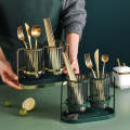 Countertop Kitchen Utensil Organizer Flatware Caddy Drying Rack Basket for Knives /Forks/Spoons/C...