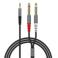 Wolulu Male 3.5mm To Dual Male 6.35mm Audio Cable 1.5m