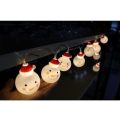 Christmas String Lights, Waterproof Snowman Fairy Lights