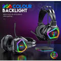 Noise Audio Cancelling Control RGB Headphones Over-Ear USB Mic and Gaming Wired Headse