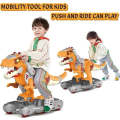 Dinosaur Ride On Push Car for Little Kids, Battery Operated Push & Ride Electric Foot-to-Floor Sl...