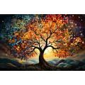 Magic Arc Autumn Tree Canvas Art