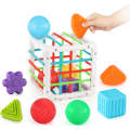 Toddler Toys for 1 2 3 Year Old Boys Girls,Baby Sorter Toys Colorful Cube with 8 Pcs Multi Sensor...