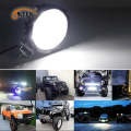 LED Light Bar 51W 7 Inch Spot Beam Headlamp LED Round Work Light Off Road Fog Light Driving Light...
