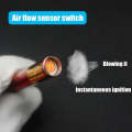 Blowing Plasma Lighter Electronic Cigarette Lighter USB Rechargeable Windproof Electric Lighters ...