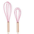Silicone Whisk  With Gold Handle
