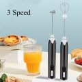 MEOKO Milk Coffee Frother, USB Electric Whisk Egg Beater Handheld Drink Frappe Mixer