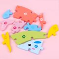 Wooden Colorful Toddler Number Puzzle
