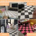Nordic Floor Mat Splicing Carpet Plush Velvet Bedroom Rooms Children Girls Pink Mat Puzzle Plush ...