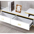 Adjustable Tv stand  -  Black BlackBone Gold Adjustable Plasma TV stand or White&gold