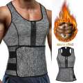 Neoprene sauna vest gym suit for waist trainer vest zipper