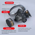 Anti-Dust Respirator Chemical Face Mask Gas Paint Pesticide Spray Rubber With Filter Breath Valve...