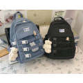 Large Capacity Simple Tag Daily Bag Men's Women's Rucksack Popular Korean Backpack Lightweight Ru...
