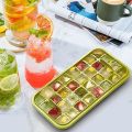 Ice Cube Tray with Lid and Bin, 2 Pack for Freezer, 64 Pcs Ice Cube Mold