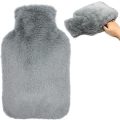 Hot Water Bottle, Soft Furry Cover with Hand Pocket