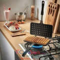 Nonstick Two Sided Waffle Baking Pan