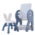 NEWBEER Kids Table and Chair Set 3 in 1 Convertible Children Art Magnetic Easel Kids 60pcs Blocks...