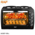 RAF 55L 2 in 1 Electric Oven with 2 Hotplates 1800w