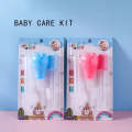 4Piece Set Baby Medicine Feeder Dropper Feeder Spoon Finger Toothbrush Clean Care Tool Nasal Aspi...