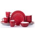 New Design Double Matte Colour Glaze, Stoneware Dinner-Set -16pc Various Colour Variations Available