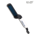 ENZO men ionic hair brush good quality heated beard straightener brush