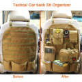 Multi-function Tactical Car Back Seat Hanging Molle Pouch Organizer-Tan