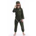 Kids Air Force Fighter Costume Children Pilot Jumpsuit Carnival Party Cosplay Roleplay Costumes D...