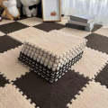Nordic Floor Mat Splicing Carpet Plush Velvet Bedroom Rooms Children Girls Pink Mat Puzzle Plush ...