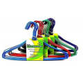 Steel Metal Tubular Kids Hangers Hanger With Plastic Coating In Assorted Colours 10pc Pack