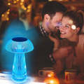 Crystal Lamp, 16 Colors Changing RGB Touch Lamp, Acrylic Mushroom Table Lamp with Remote Control ...