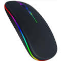 Wireless Mouse, Led Slim Dual Mode(bluetooth 5.2 And 2.4g Wireless) Rechargeable Led Wireless Mou...
