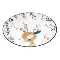 Ceramic Bowl Round Plate Dinnerware Bowl Kitchen Bohemian Style
