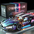 Lannborgini Cyberpunk  Car Ornaments Puzzle Assembled Racing Car Gift For Children