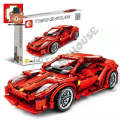 LEGO COMPATIBLE BLOCK FERRARI DIE CAST CAR MODEL 701501