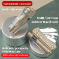 Multifunctional survival kit 7 in 1 tool with flashlight