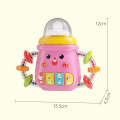Baby Bottle Early Education Machine With Light Music Portable Colorful Puzzle Toy Birthday Chirst...