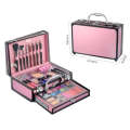 Magic Color Deluxe 50 Pcs Make Up Kit With Pink metal carry case