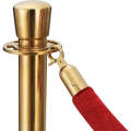 Gold Crowd Stanchion Post & Red Cord Crowd Post