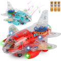 Transparent Gear Plane - Toys Colourful Light Musical