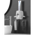 Automatic Toothpaste Dispenser & Brush Holder, Toothbrush Holders for Bathrooms, Bathroom Tooth B...