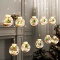 Christmas Wish Ball Curtain LED Light string for home ,new year decoration warm white 3M