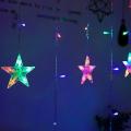 Christmas Led Fairy Lights 12 Light, Light Curtain Christmas Lights Star Curtain 12 Leds For Indo...