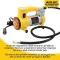 Heavy Duty Air Compressor With Flash Light, 12V 150PSI 35LPM, Electric Tire Inflator, Analog Air ...