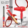ENZO 3 in 1 curling iron hair straightener hair dryer set