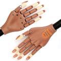 Manicure Training Hand Nail Practice Hands False Finger Nails Adjustable